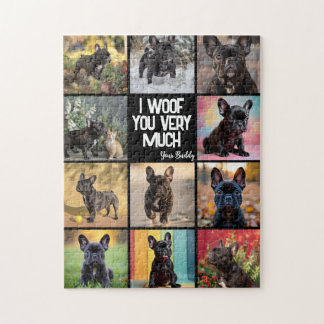 Eigen 8 x foto's + tekst  legpuzzel