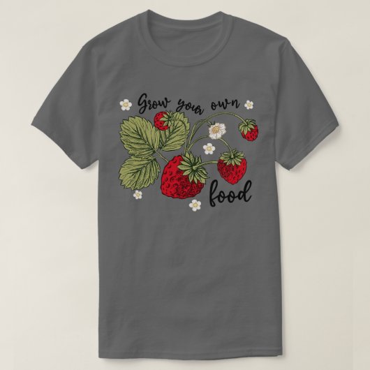 Eigen aardbeien Lente Mannen Vruchtvee T-shirt (Design voorkant)