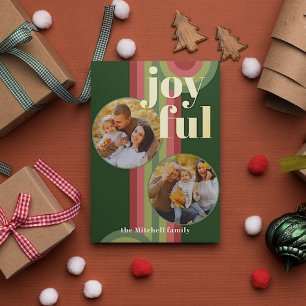 Eigen Abstracte golven voor het herstellen van gol Folie Feestdagenkaart