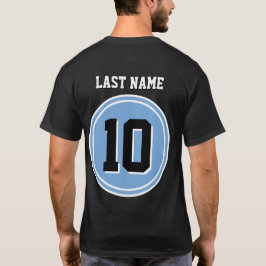 Eigen achternaam nummer sport Jersey T-Shirt