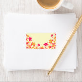 Eigen adres Joan Floral Border Label (Insitu)