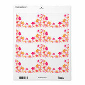 Eigen adres Joan Floral Border Label (Full Sheet)