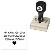 Eigen adres Rubber Stempel (Gestempeld)