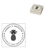 Eigen adres Stempel, ananas Rubber Stamp Rubberstempel (Gestempeld)