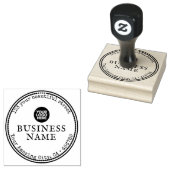 Eigen adresgrens voor zakelijke Logo Rubberstempel (Gestempeld)