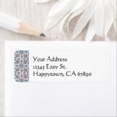 Eigen adreslabel voor tapewisselaar rood - rood etiket (Insitu)