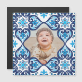 Eigen afbeelding, blauw en wit Azulejos (Voorkant / Achterkant)