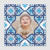 Eigen afbeelding, blauw en wit Azulejos (Voorkant)