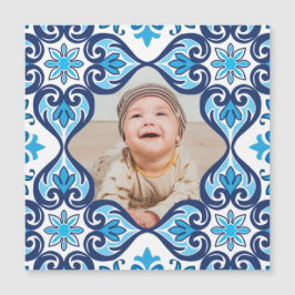 Eigen afbeelding, blauw en wit Azulejos