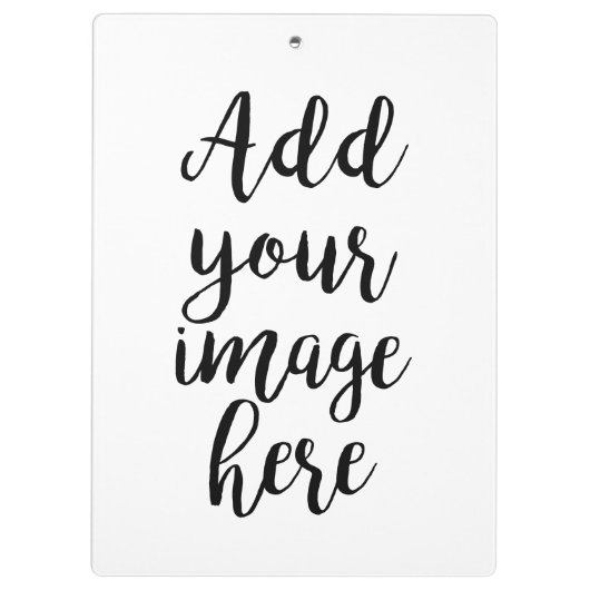 eigen afbeelding en naam toevoegen klembord (Achterkant)