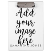 eigen afbeelding en naam toevoegen klembord (Voorkant)