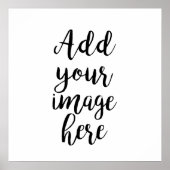 eigen Afbeelding poster toevoegen (Voorkant)