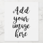 Eigen Afbeelding toevoegen Aanpasbaar wijnflesetik Wijn Etiket (Enkel label)