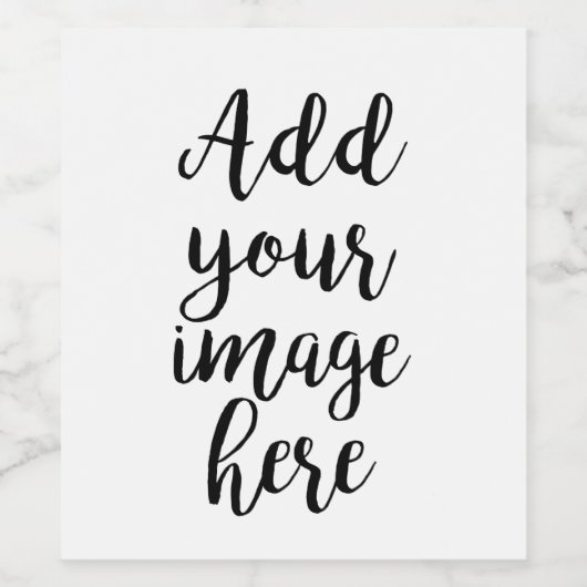 Eigen Afbeelding toevoegen Aanpasbaar wijnflesetik Wijn Etiket (Enkel label)