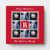 Eigen afbeeldingen kerstfoto-collage fotoplaat (Voorkant)