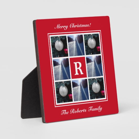 Eigen afbeeldingen kerstfoto-collage fotoplaat (Voorkant)