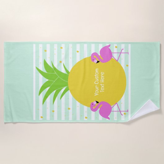 Eigen anananasontsteking strandlaken (Voorkant)