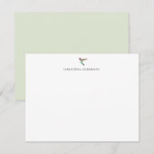 Eigen Anna's Hummingbird Notitiekaartje (Voorkant / Achterkant)
