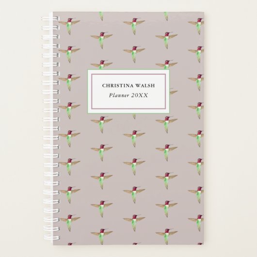 Eigen Anna's Hummingbird Planner (Voorkant)