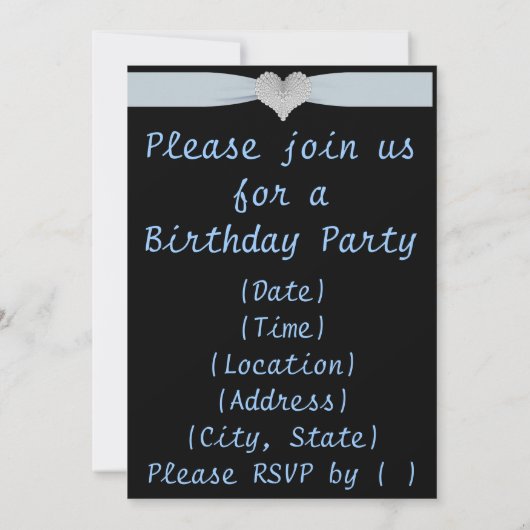 Eigen anticiperende-anticiperende-partij uitnodigi kaart (Achterkant)