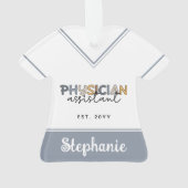 Eigen artsenassistent PA-waardetoesaus Ornament (achterkant)