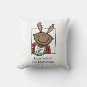 Eigen babybedding voor de eerste Kerstmis, donkere Kussen (Voorkant)