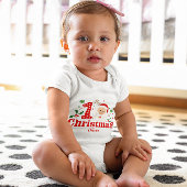 Eigen babykerstkerstkerstkerstman Holly Romper