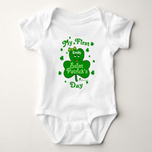 Eigen babymeisje's eerste St. Patrick's Day Creepe Romper