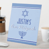 Eigen balk Mitvah Reclamebord Met Voetstuk (Insitu)