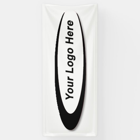 Eigen banner uni White - eigen kleur (Verticaal)