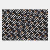 Eigen basketbalvelbladen voor kerstmis inpakpapier vel (Voorkant)