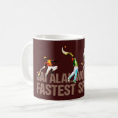 Eigen, Baskische sport Jai Alai / Cesta Punta logo Koffiemok (Voorkant links)