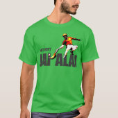 Eigen, Baskische sport Jai Alai / Cesta Punta logo T-shirt (Voorkant)