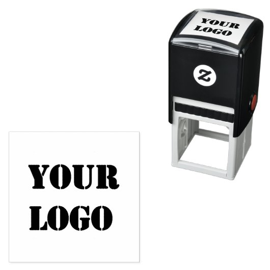 Eigen bedrijf logo zelfinkende stempel voorbeeld (In situ)