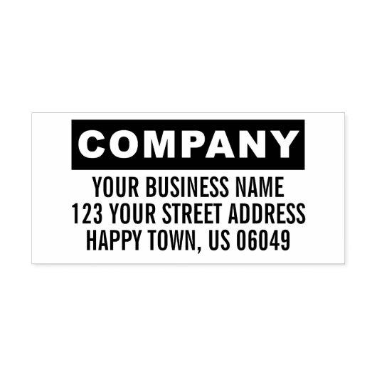 Eigen bedrijfsadres Rubberstempel (Afrduk)