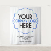 Eigen bedrijfsLogo van de Douane van het Bedrijf d Wandkleed (Voorkant)