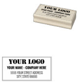 Eigen bedrijfsnaam Adres Rubber Stempel (Gestempeld)