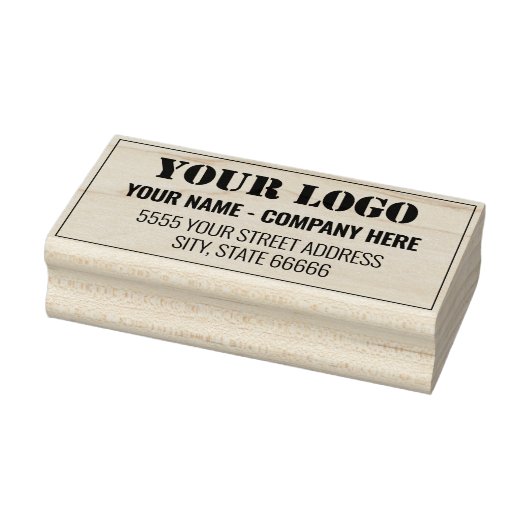 Eigen bedrijfsnaam Adres Rubber Stempel (Stempel)