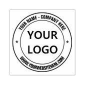 Eigen bedrijfsnaam Website Rubber Stempel (Afrduk)