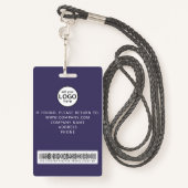 Eigen bemanning Barcode Event Badge (Achterkant met draagriem)