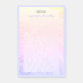 Eigen benaming Pastel Rainbow Floral and Vines Post-it® Notes (Voorkant)