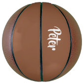 Eigen benaming voor chocolade-bruin basketbal (Verticaal)