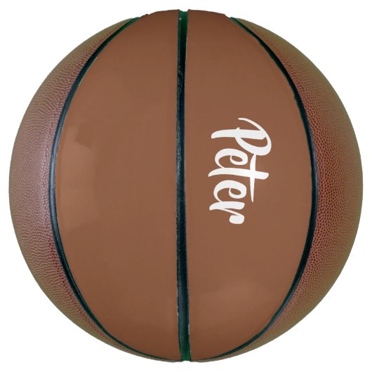 Eigen benaming voor chocolade-bruin basketbal (Verticaal)