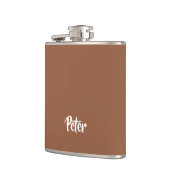 Eigen benaming voor chocolade-bruin heupfles (Links)