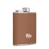 Eigen benaming voor chocolade-bruin heupfles (Rechts)