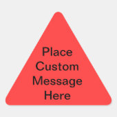 Eigen berichtwaarschuwingslabel sticker (Voorkant)