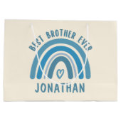 Eigen, beste broerzenknopjes voor regenboogbreder groot cadeauzakje (Achterkant)