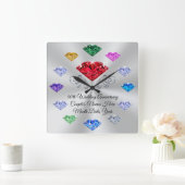 Eigen bestelling uw moedersteen-klok, elke locatie vierkante klok (Huis)