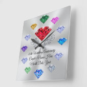 Eigen bestelling uw moedersteen-klok, elke locatie vierkante klok (Hoek)