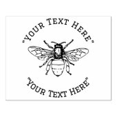 Eigen bijenteelt Honingbijenkruid Rubberstempel (Afrduk)